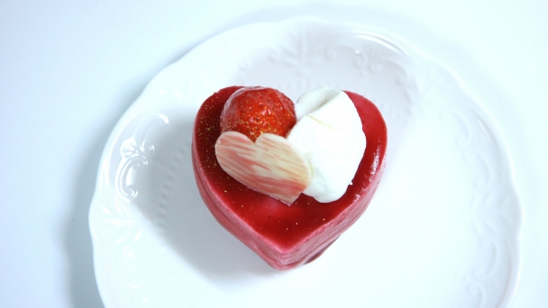 ハートのケーキ